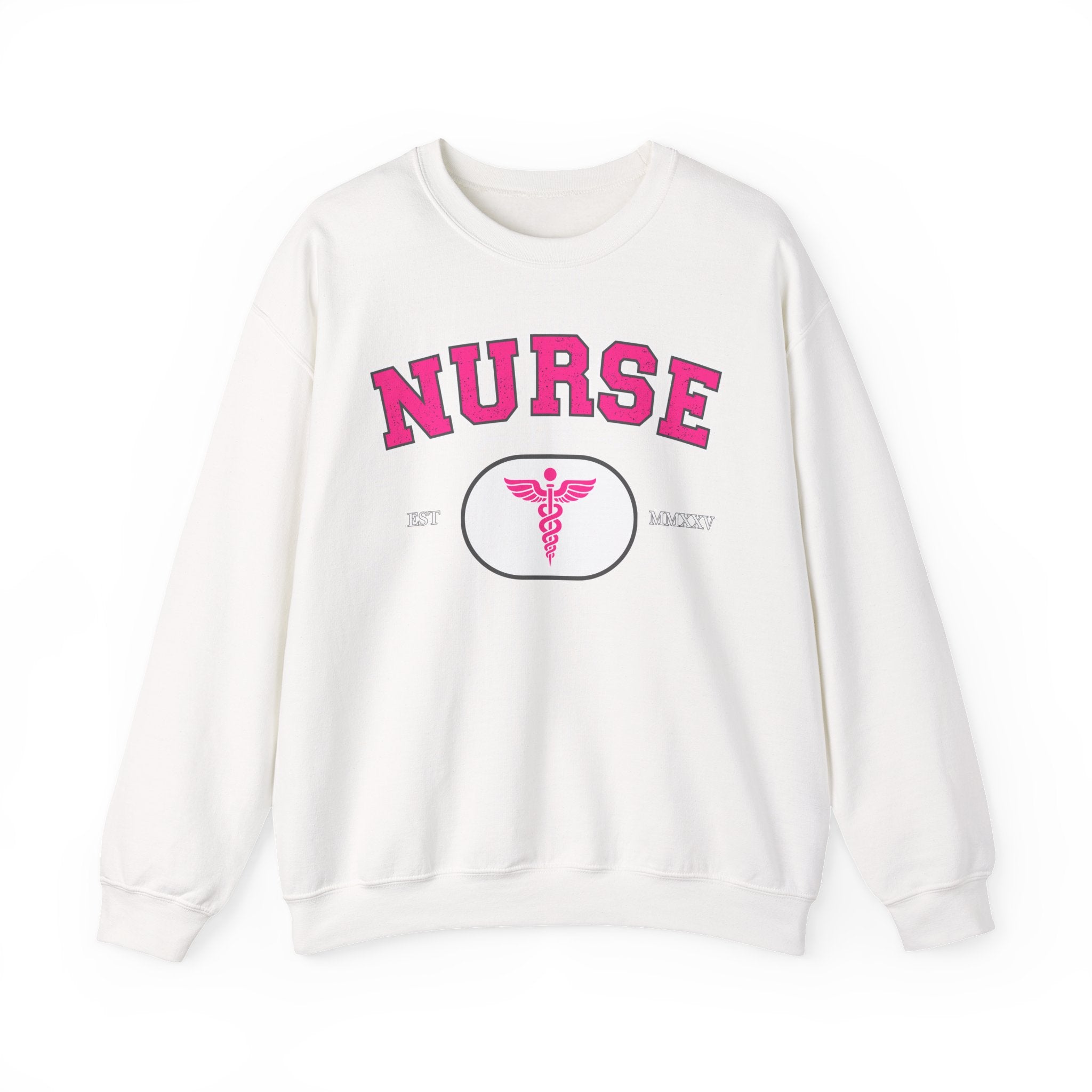 Pink Nurse Sweatshirt | Cozy Crewneck for Healthcare Heroes, Gift for Nurses, Medical Apparel, Nurse Appreciation Week, Graduation Gift