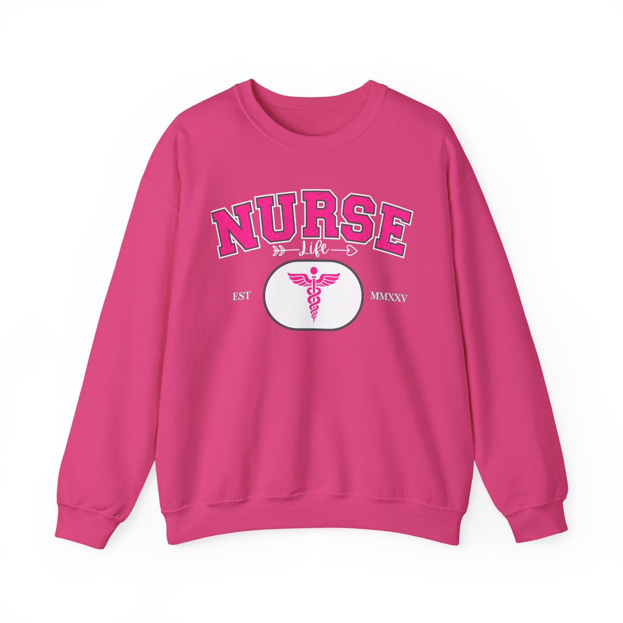Pink Nurse Sweatshirt | Cozy Crewneck for Healthcare Heroes, Gift for Nurses, Medical Apparel, Nurse Appreciation Week, Graduation Gift