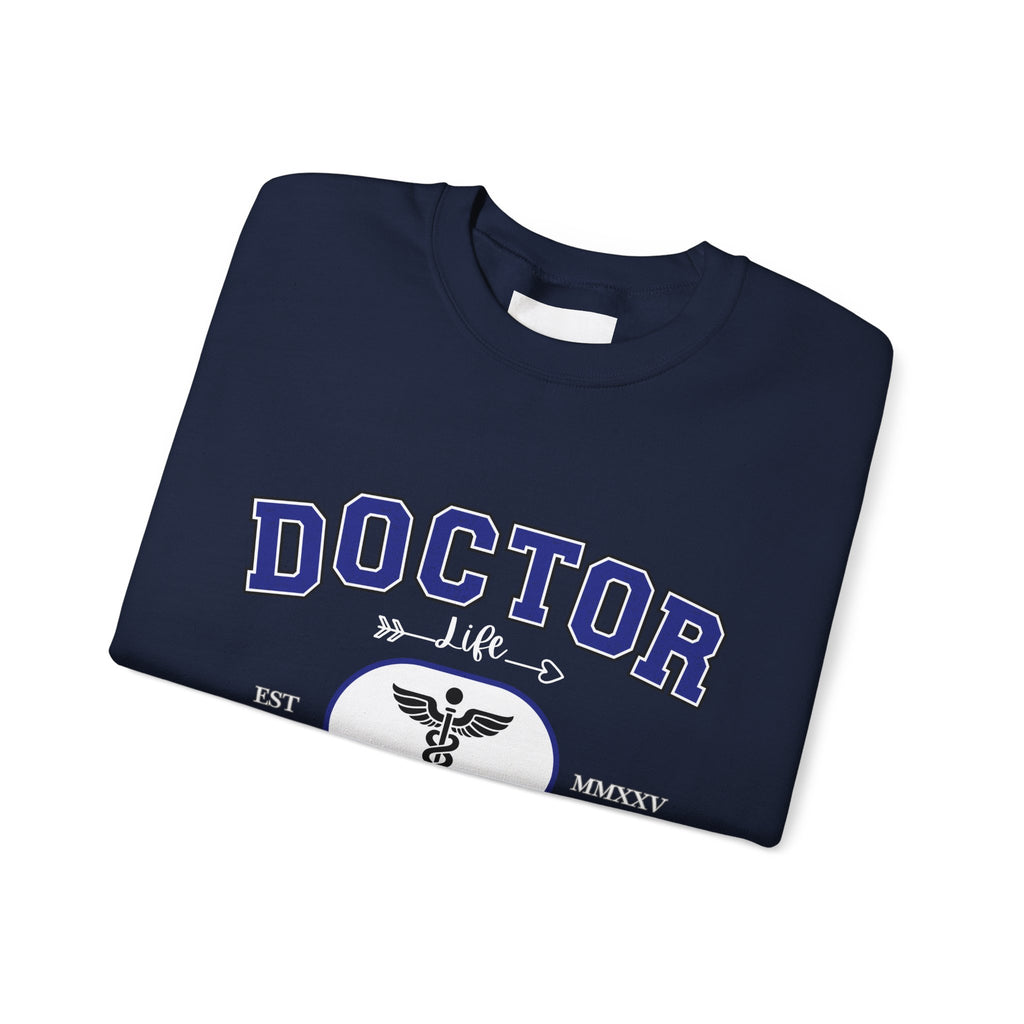 Doctor Graphic Crewneck Sweatshirt | Cozy Gift for Healthcare Workers, Nurse Appreciation, Medical Student Hoodie, Everyday Comfort Wear