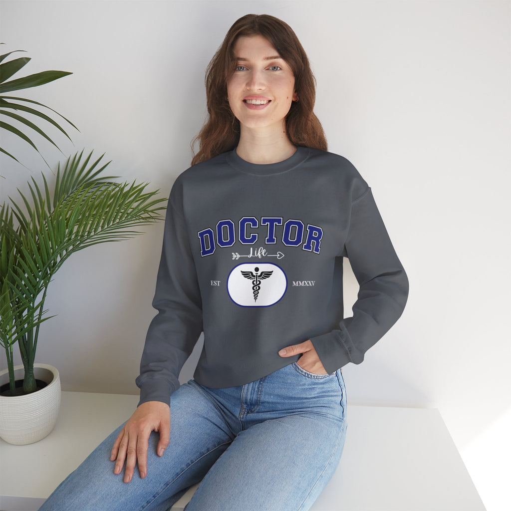 Doctor Graphic Crewneck Sweatshirt | Cozy Gift for Healthcare Workers, Nurse Appreciation, Medical Student Hoodie, Everyday Comfort Wear