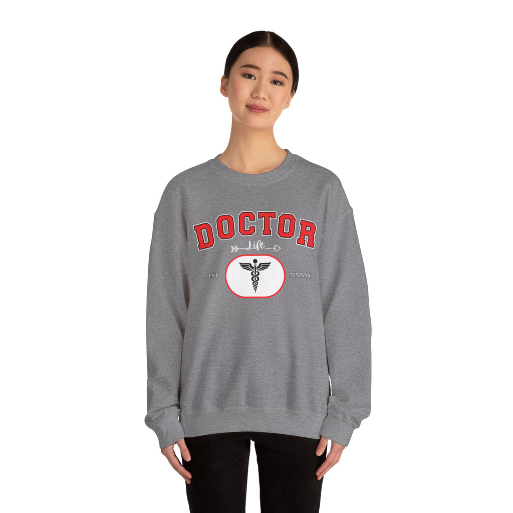 Doctor Crewneck Sweatshirt, Unisex Sweatshirt, Medical Gift, Graduation, Nurse Appreciation, Healthcare Apparel, Cozy Gift