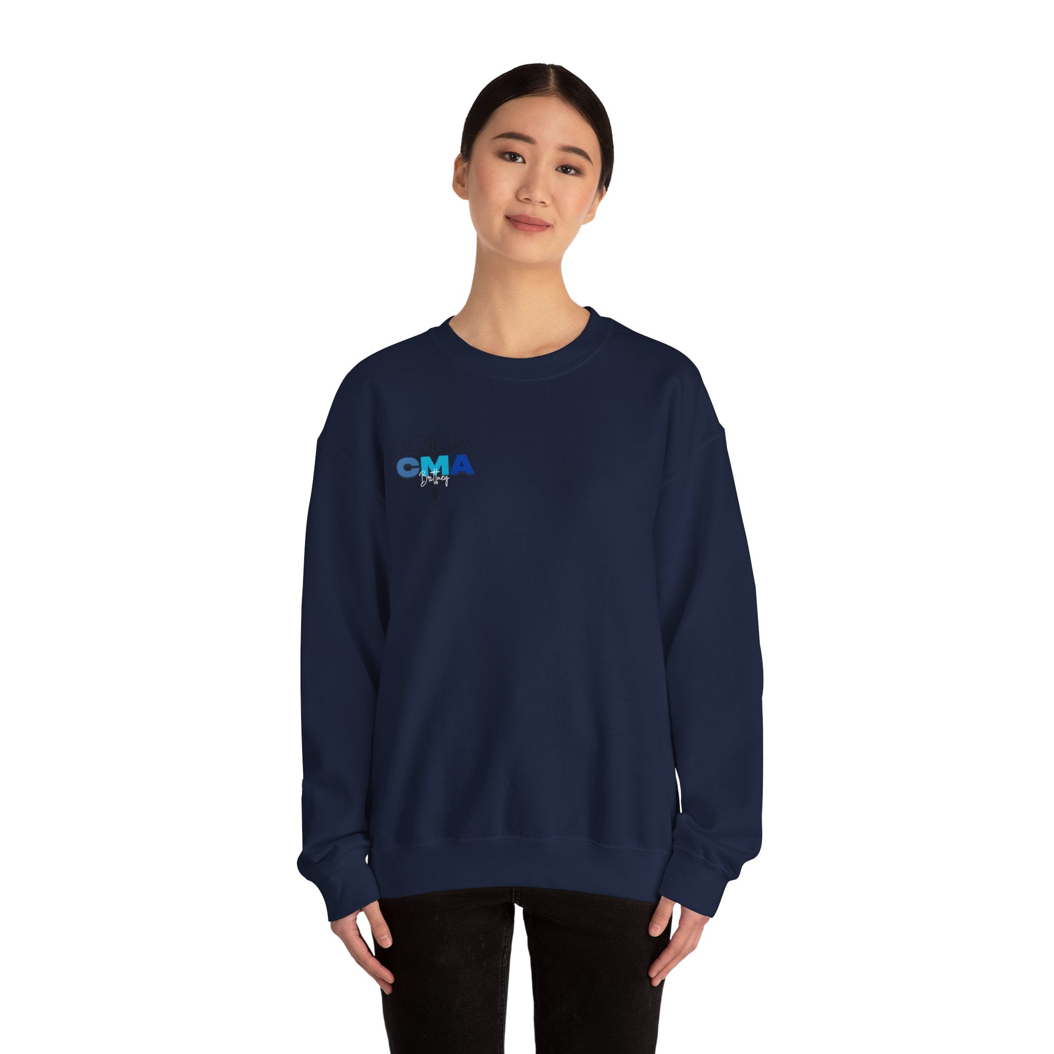 Custom Name CMA Healthcare Sweatshirt for Medical Professionals, Cozy Crewneck, Perfect Gift for Nurses and Students, Casual Comfort Wear