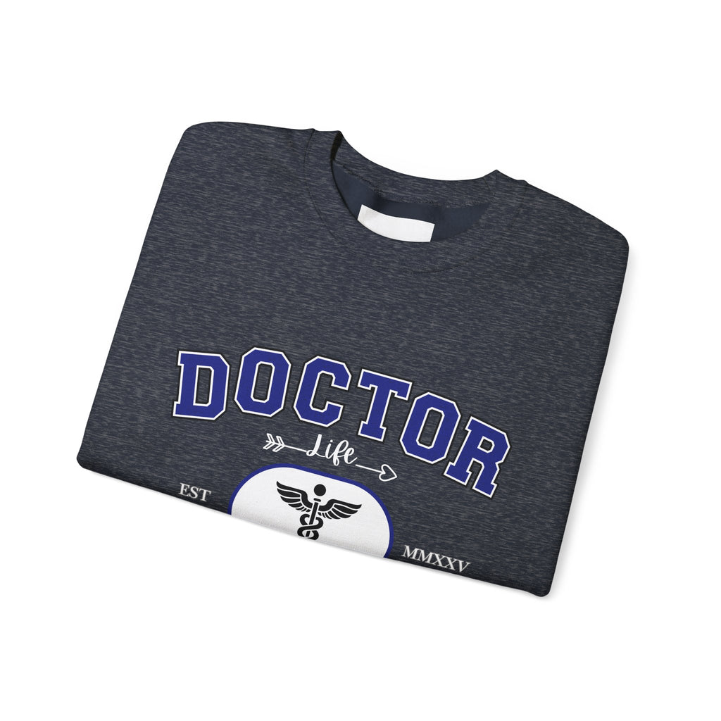 Doctor Graphic Crewneck Sweatshirt | Cozy Gift for Healthcare Workers, Nurse Appreciation, Medical Student Hoodie, Everyday Comfort Wear