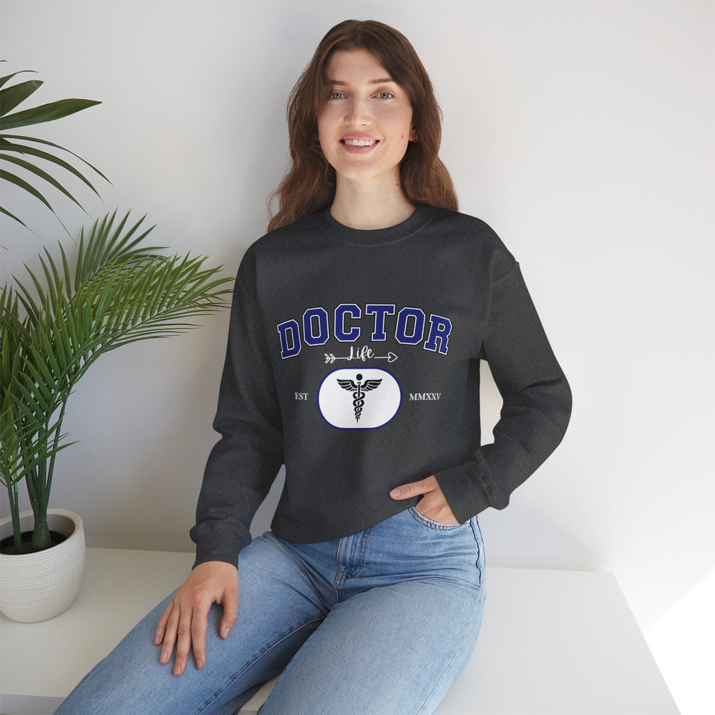 Doctor Graphic Crewneck Sweatshirt | Cozy Gift for Healthcare Workers, Nurse Appreciation, Medical Student Hoodie, Everyday Comfort Wear