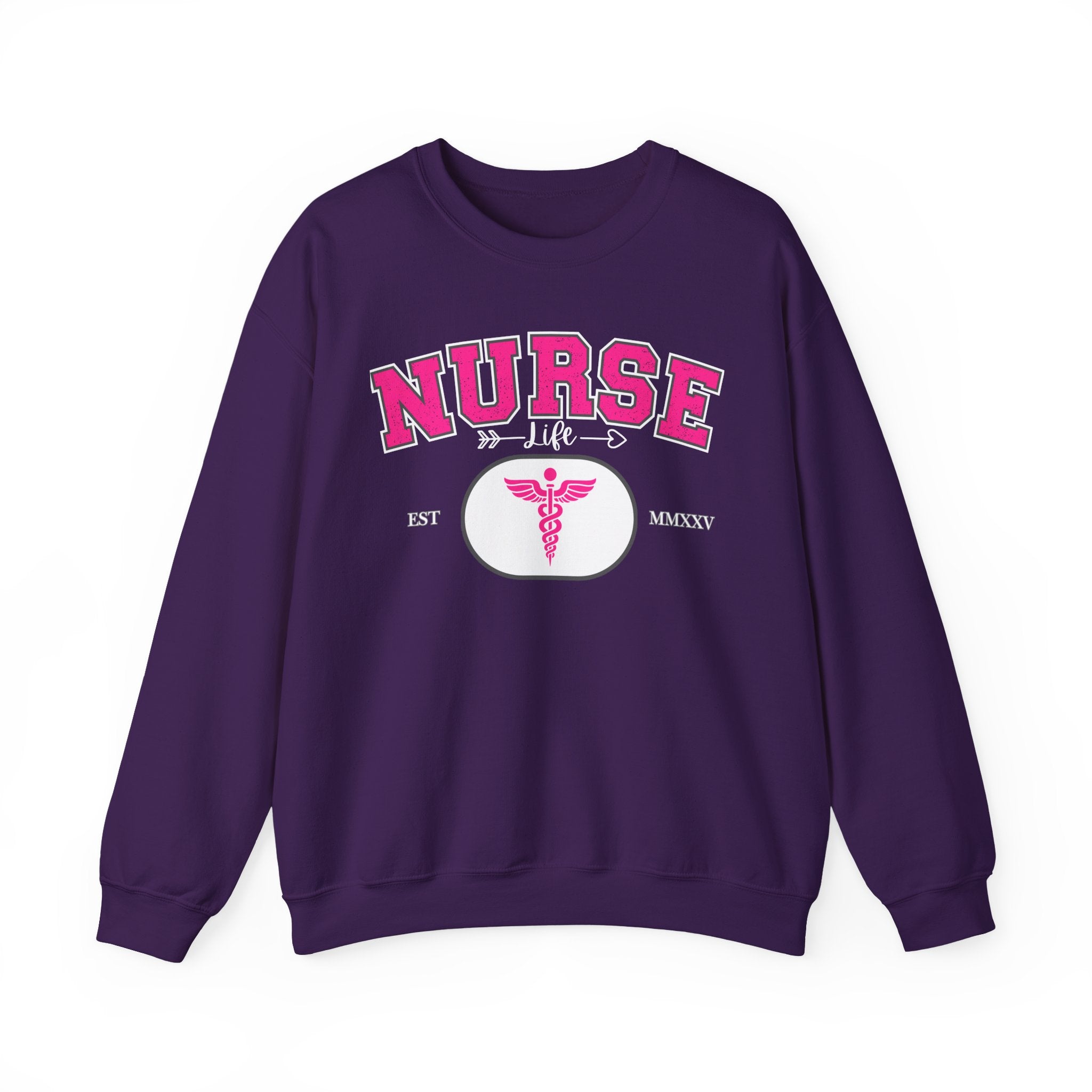 Pink Nurse Sweatshirt | Cozy Crewneck for Healthcare Heroes, Gift for Nurses, Medical Apparel, Nurse Appreciation Week, Graduation Gift