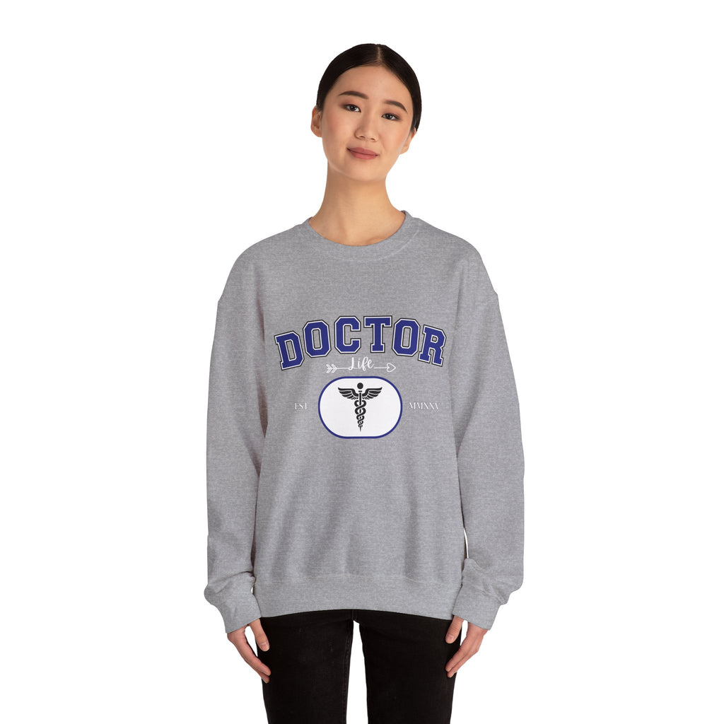 Doctor Graphic Crewneck Sweatshirt | Cozy Gift for Healthcare Workers, Nurse Appreciation, Medical Student Hoodie, Everyday Comfort Wear