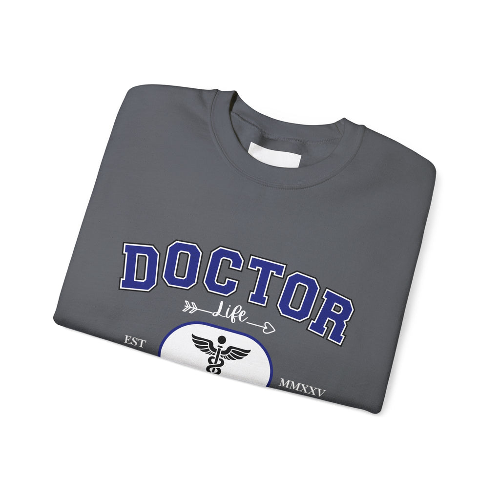 Doctor Graphic Crewneck Sweatshirt | Cozy Gift for Healthcare Workers, Nurse Appreciation, Medical Student Hoodie, Everyday Comfort Wear
