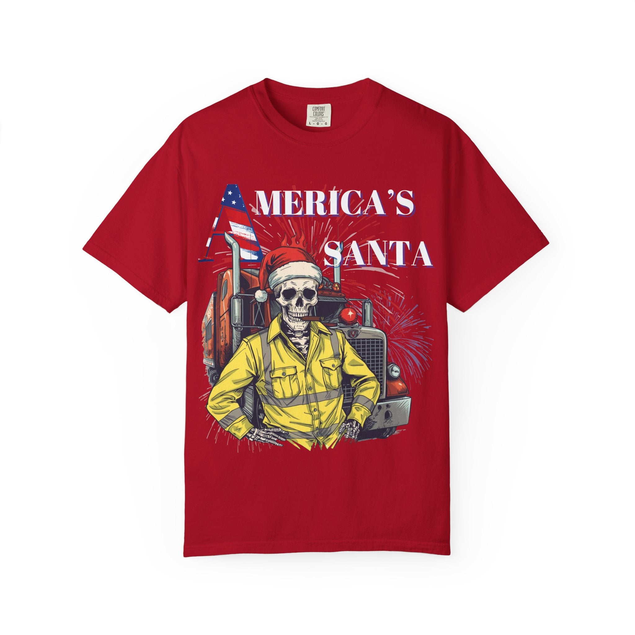 America's Santa Graphics Unisex Trucker tee Tee, Vintage Style T-Shirt, Halloween Costume, Christmas Gift, Unisex Apparel, Trendy Graphic Tee, [...]