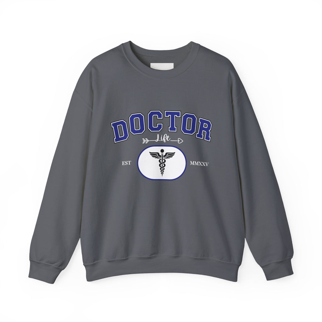 Doctor Graphic Crewneck Sweatshirt | Cozy Gift for Healthcare Workers, Nurse Appreciation, Medical Student Hoodie, Everyday Comfort Wear