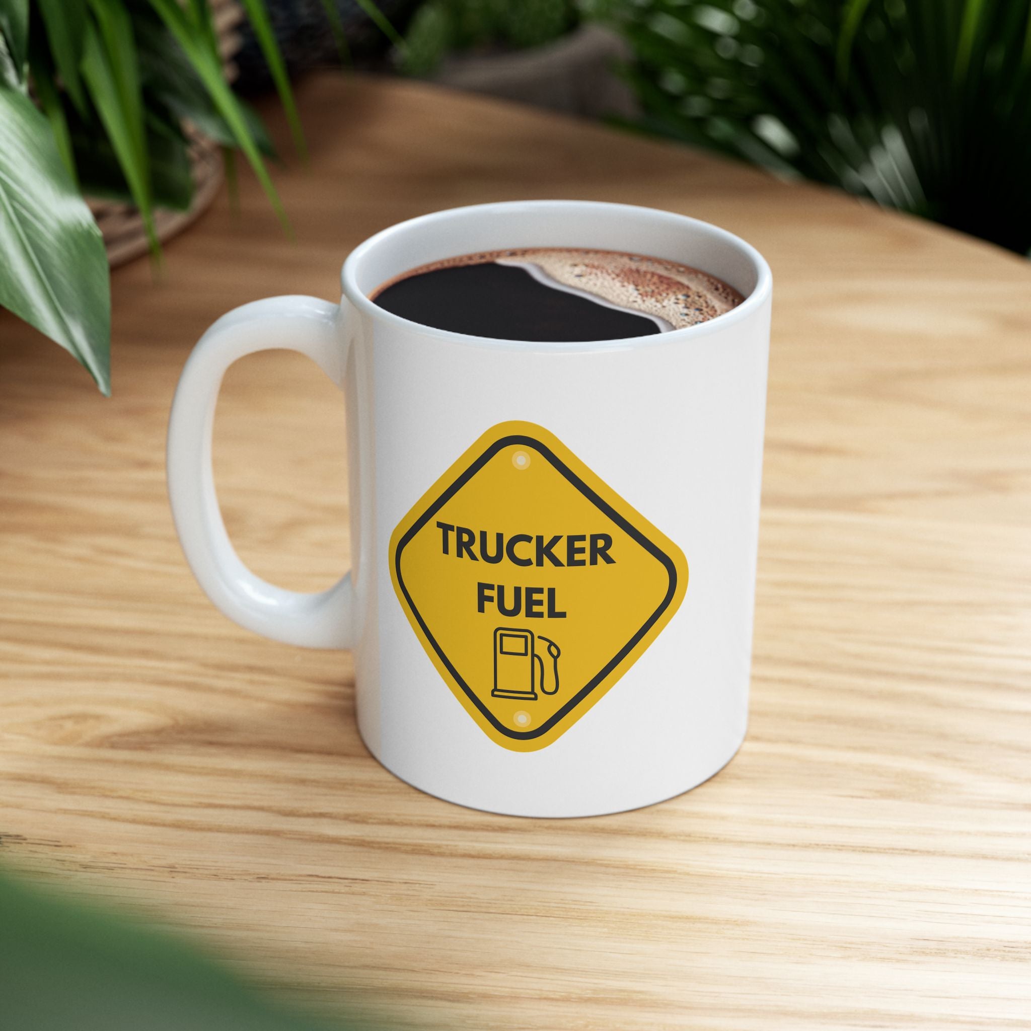 Funny Trucker Ceramic Mug -Gift for Coffee Lovers, Unique Kitchen Decor, Office Essentials, Hilarious Humor