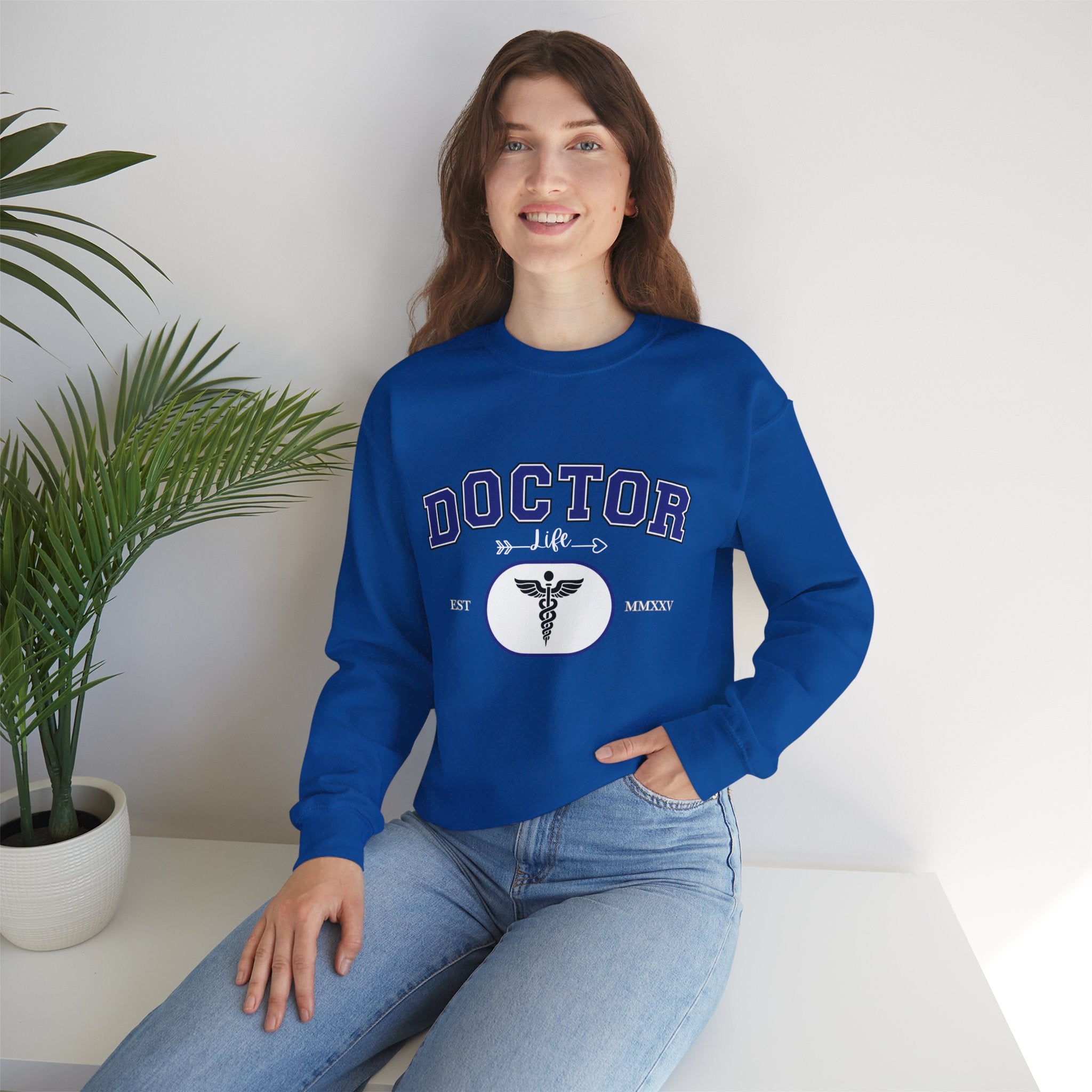 Doctor Graphic Crewneck Sweatshirt | Cozy Gift for Healthcare Workers, Nurse Appreciation, Medical Student Hoodie, Everyday Comfort Wear