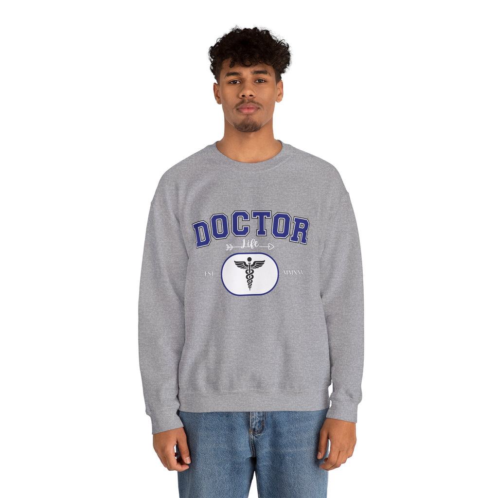 Doctor Graphic Crewneck Sweatshirt | Cozy Gift for Healthcare Workers, Nurse Appreciation, Medical Student Hoodie, Everyday Comfort Wear