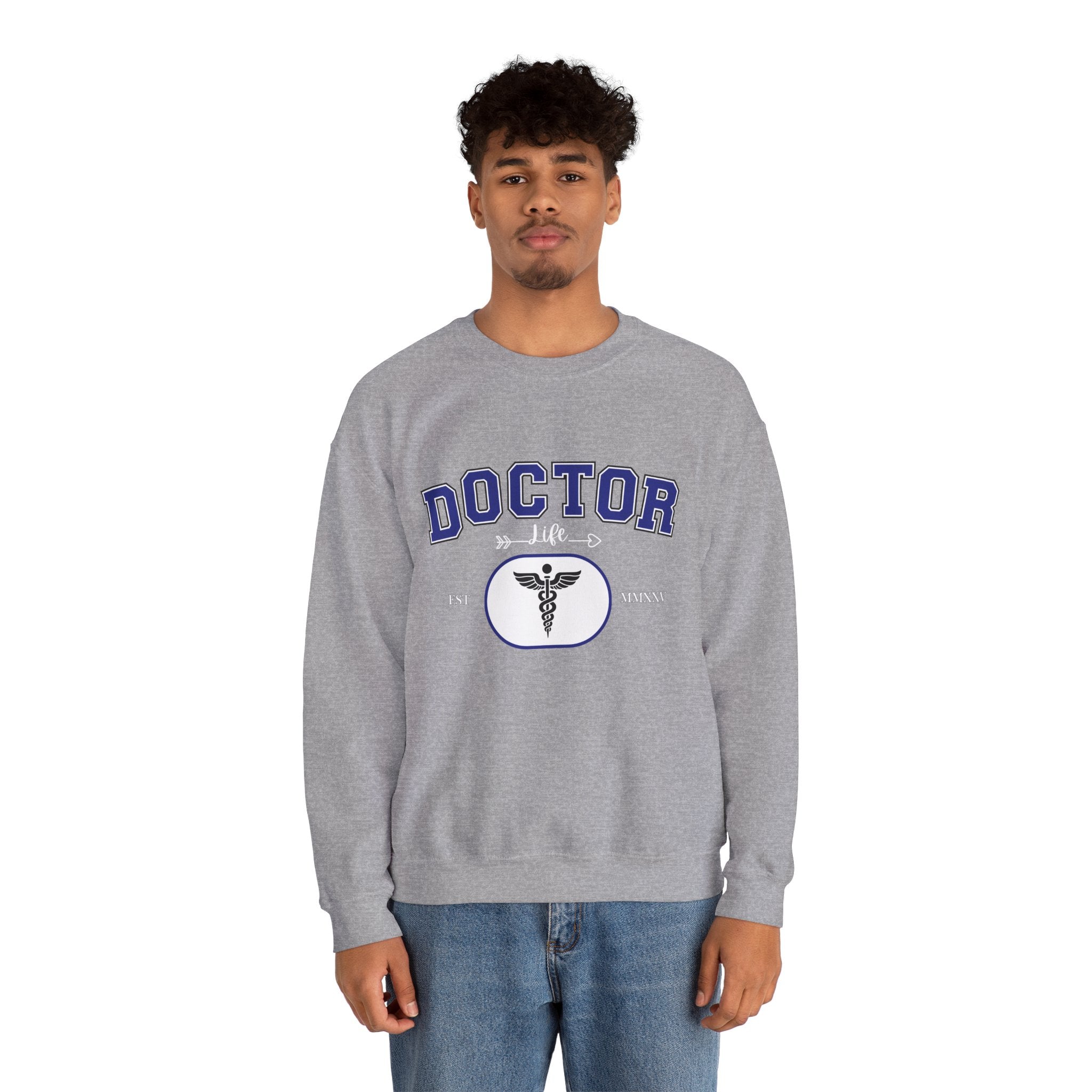 Doctor Graphic Crewneck Sweatshirt | Cozy Gift for Healthcare Workers, Nurse Appreciation, Medical Student Hoodie, Everyday Comfort Wear