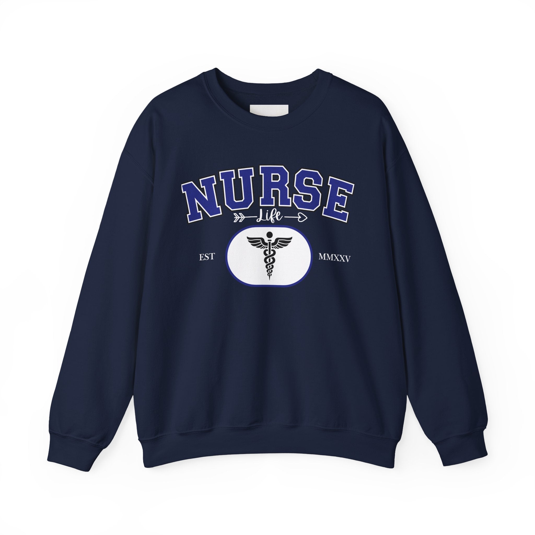 Nurse Life Crewneck Sweatshirt, Comfortable Gift for Nurses, Medical Apparel, Nursing Graduation Gift, Cozy Casual Wear
