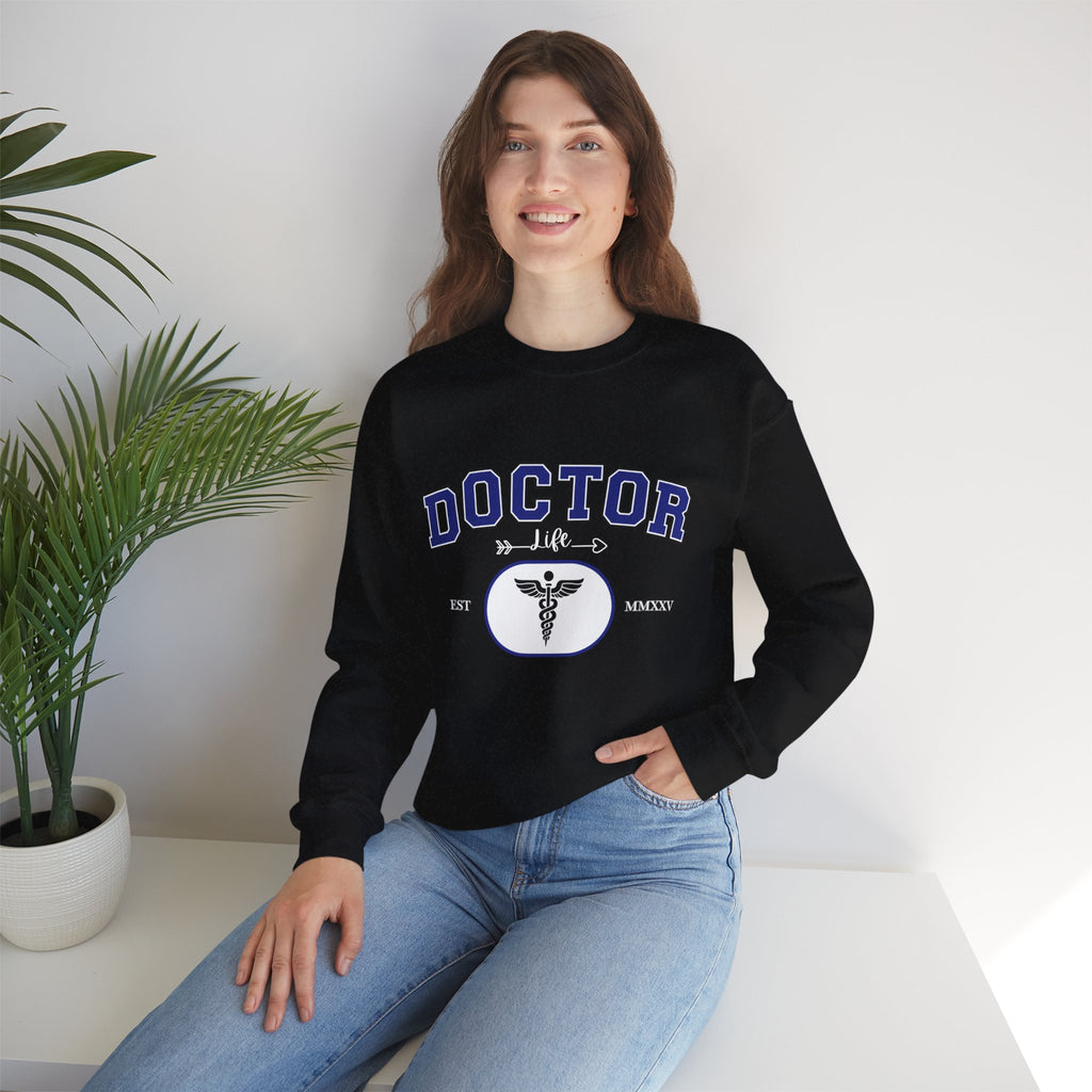 Doctor Graphic Crewneck Sweatshirt | Cozy Gift for Healthcare Workers, Nurse Appreciation, Medical Student Hoodie, Everyday Comfort Wear