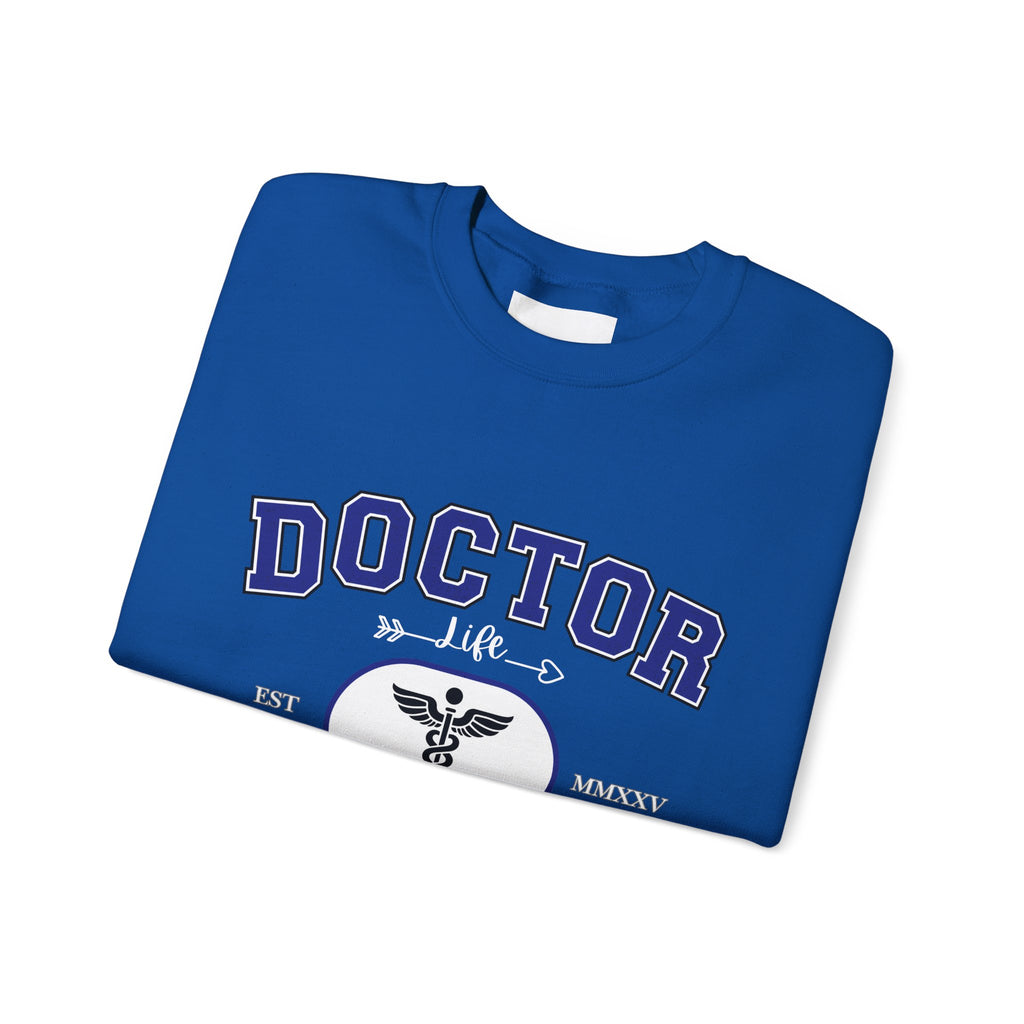 Doctor Graphic Crewneck Sweatshirt | Cozy Gift for Healthcare Workers, Nurse Appreciation, Medical Student Hoodie, Everyday Comfort Wear
