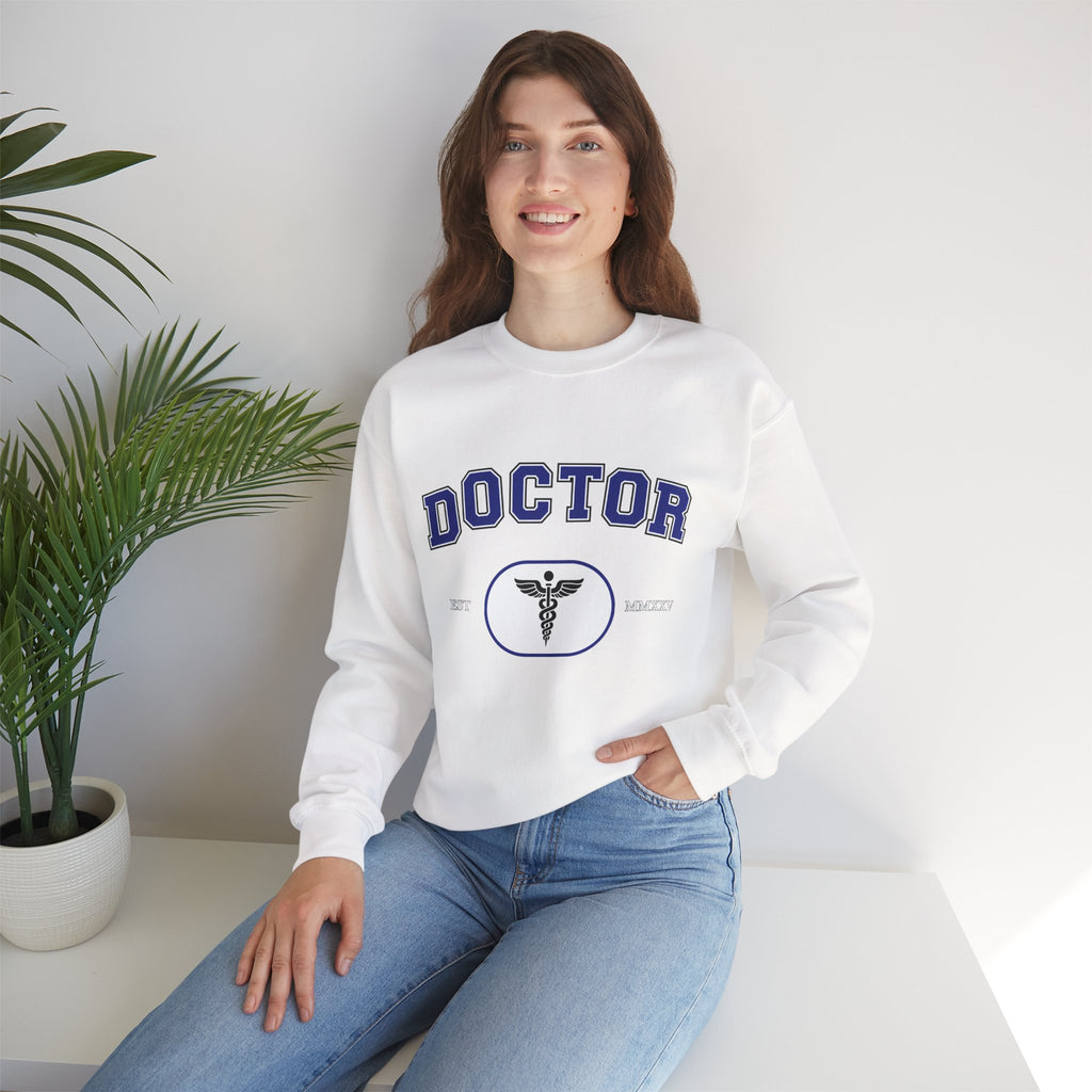 Doctor Graphic Crewneck Sweatshirt | Cozy Gift for Healthcare Workers, Nurse Appreciation, Medical Student Hoodie, Everyday Comfort Wear