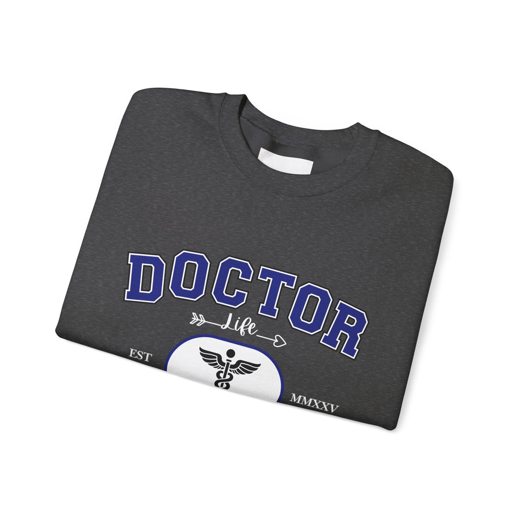 Doctor Graphic Crewneck Sweatshirt | Cozy Gift for Healthcare Workers, Nurse Appreciation, Medical Student Hoodie, Everyday Comfort Wear