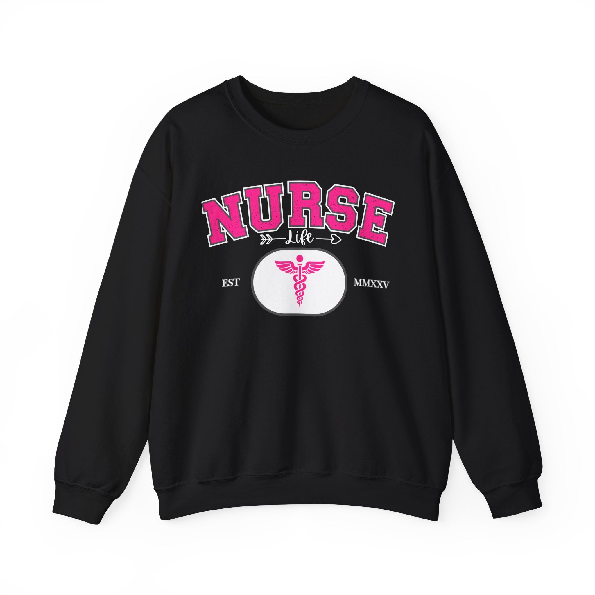 Pink Nurse Sweatshirt | Cozy Crewneck for Healthcare Heroes, Gift for Nurses, Medical Apparel, Nurse Appreciation Week, Graduation Gift