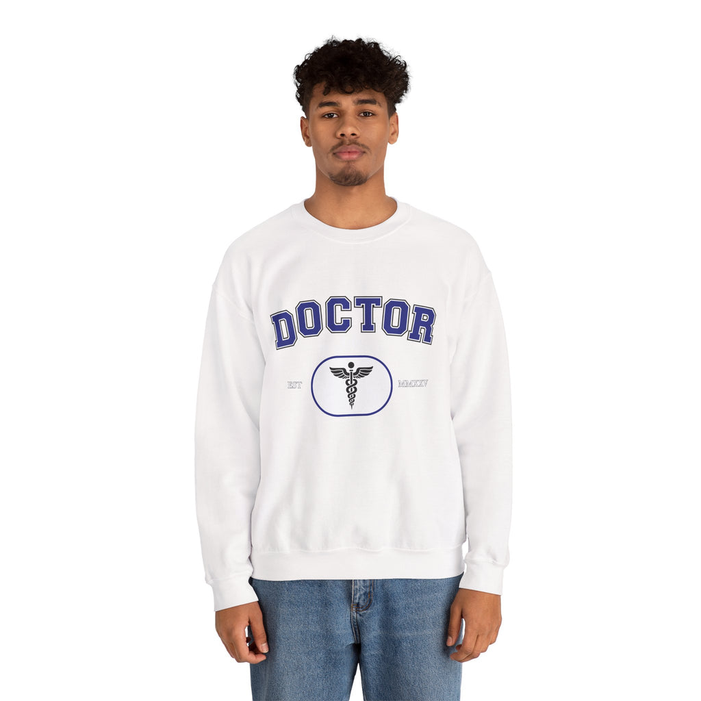 Doctor Graphic Crewneck Sweatshirt | Cozy Gift for Healthcare Workers, Nurse Appreciation, Medical Student Hoodie, Everyday Comfort Wear