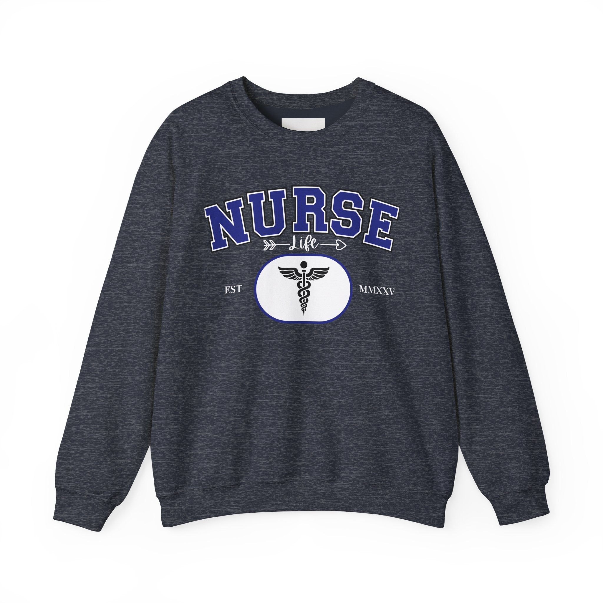 Nurse Life Crewneck Sweatshirt, Comfortable Gift for Nurses, Medical Apparel, Nursing Graduation Gift, Cozy Casual Wear