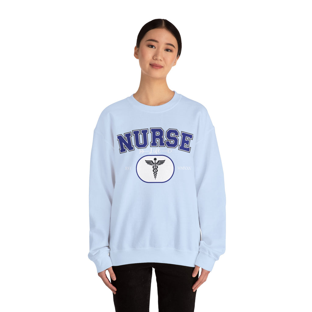 Nurse Life Crewneck Sweatshirt, Comfortable Gift for Nurses, Medical Apparel, Nursing Graduation Gift, Cozy Casual Wear