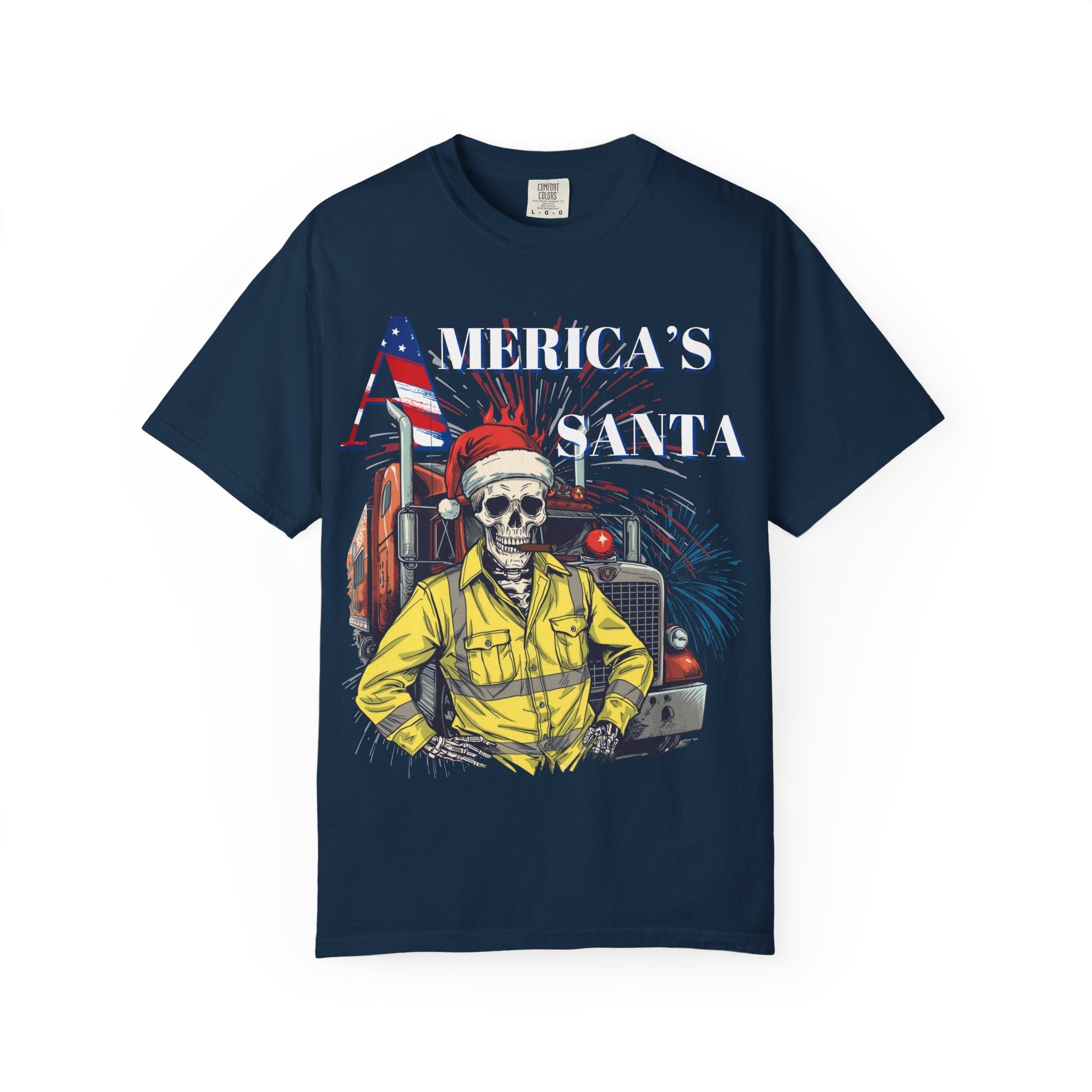 America's Santa Graphics Unisex Trucker tee Tee, Vintage Style T-Shirt, Halloween Costume, Christmas Gift, Unisex Apparel, Trendy Graphic Tee, [...]