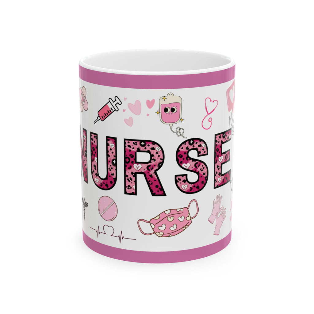 Nurse Ceramic Mug, Cute Nurse Gift, Healthcare Worker Coffee Cup, Gift for Nurses, Nurses Week Celebration
