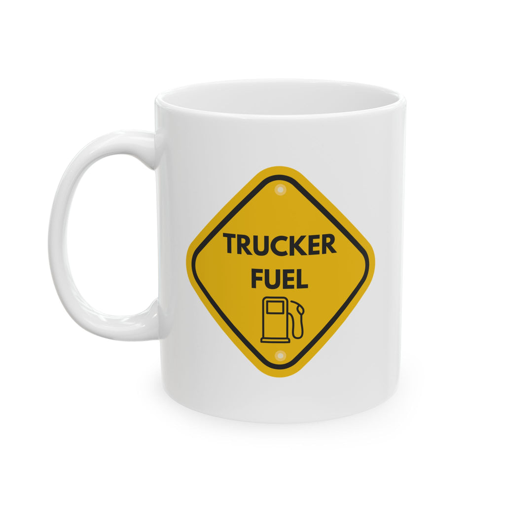 Funny Trucker Ceramic Mug -Gift for Coffee Lovers, Unique Kitchen Decor, Office Essentials, Hilarious Humor