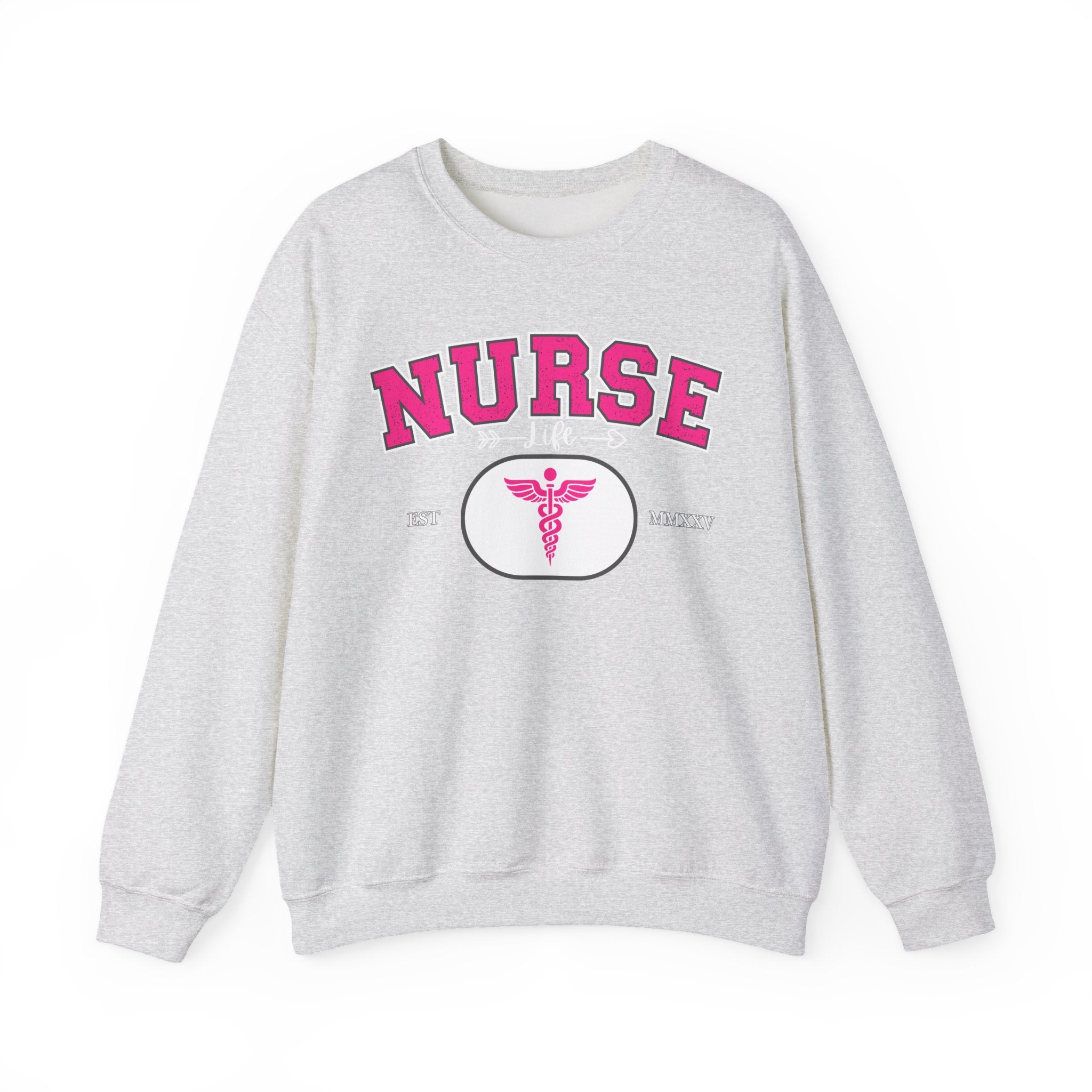 Pink Nurse Sweatshirt | Cozy Crewneck for Healthcare Heroes, Gift for Nurses, Medical Apparel, Nurse Appreciation Week, Graduation Gift