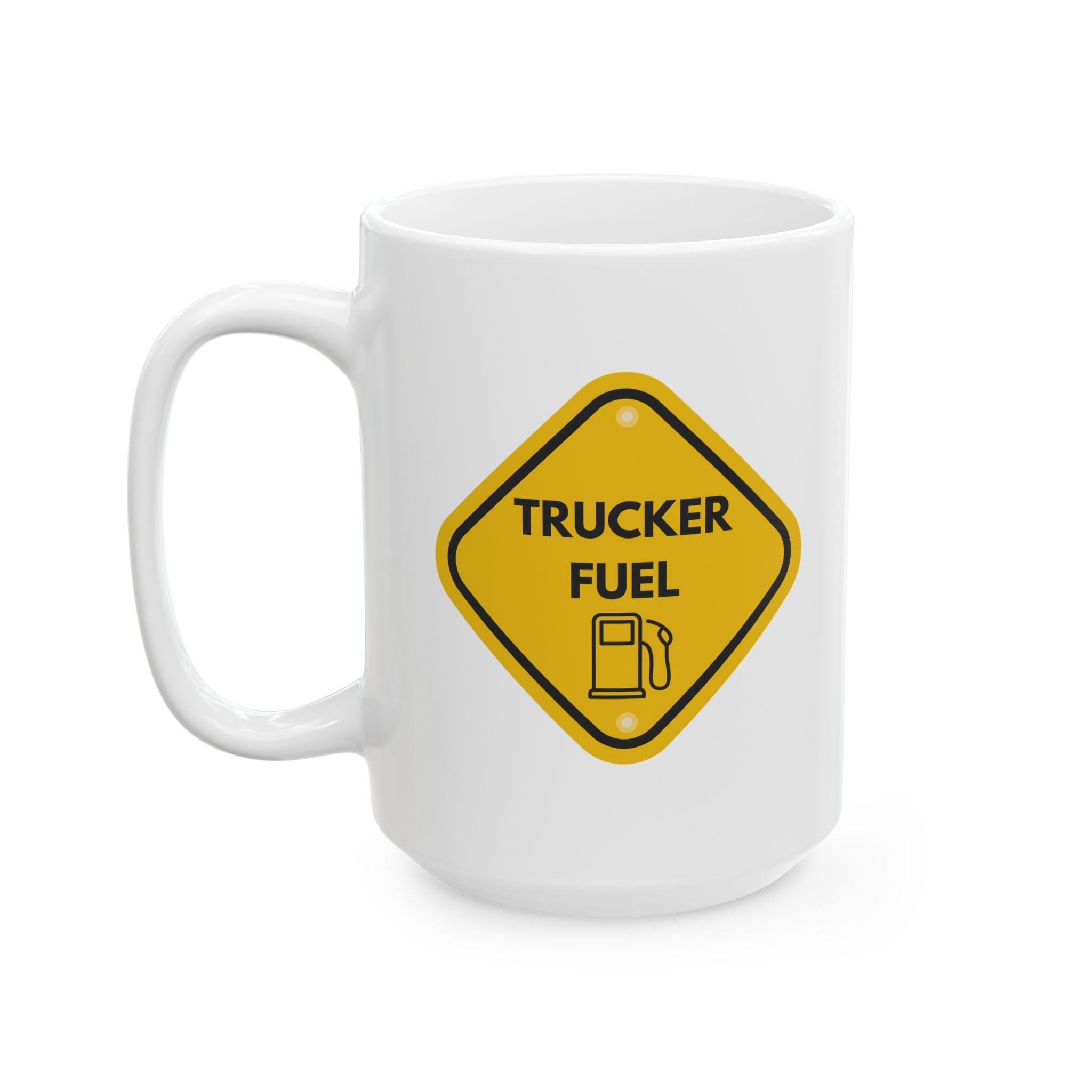 Funny Trucker Ceramic Mug -Gift for Coffee Lovers, Unique Kitchen Decor, Office Essentials, Hilarious Humor