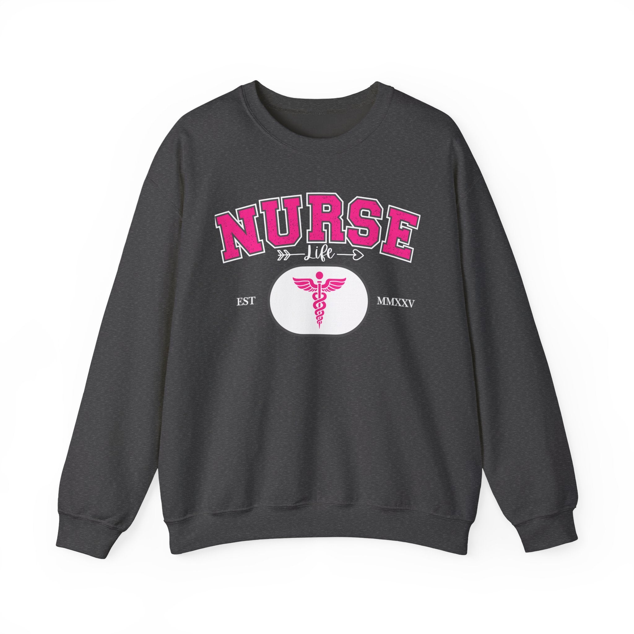 Pink Nurse Sweatshirt | Cozy Crewneck for Healthcare Heroes, Gift for Nurses, Medical Apparel, Nurse Appreciation Week, Graduation Gift