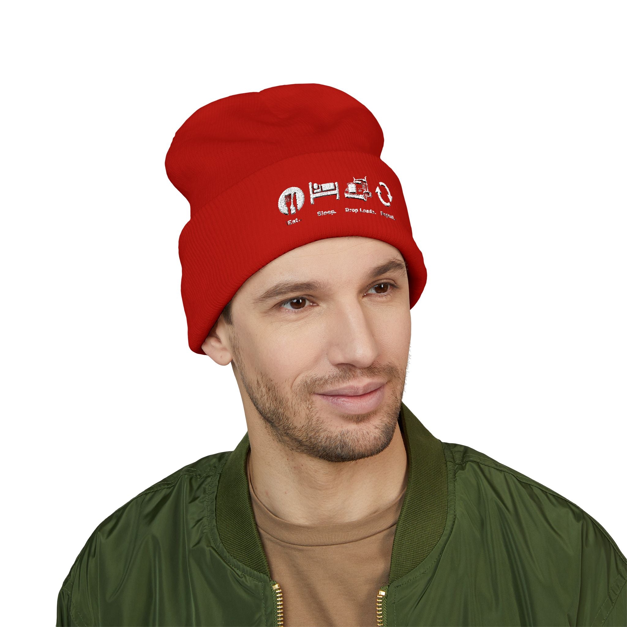 Embroidered Truck Driver Beanie