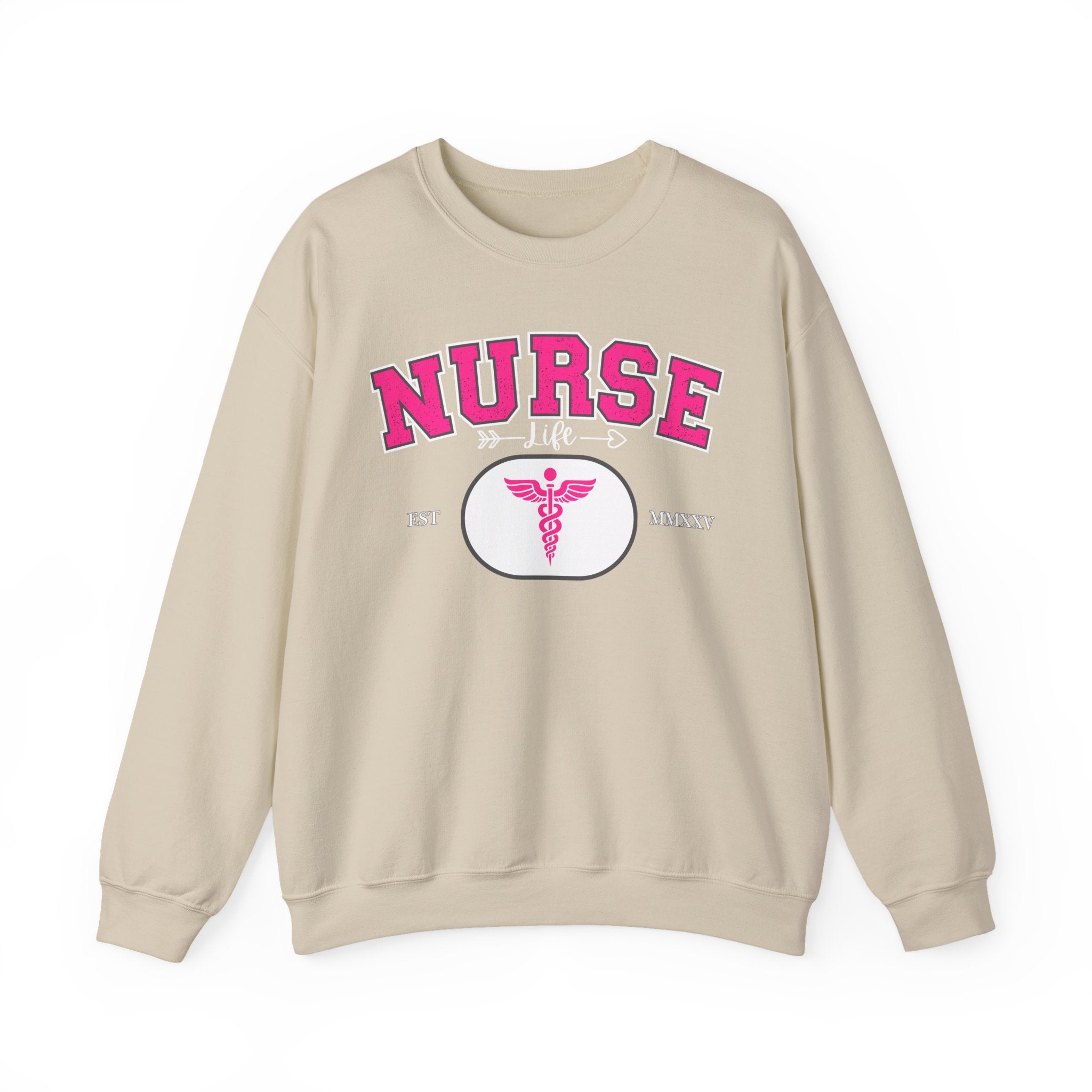Pink Nurse Sweatshirt | Cozy Crewneck for Healthcare Heroes, Gift for Nurses, Medical Apparel, Nurse Appreciation Week, Graduation Gift