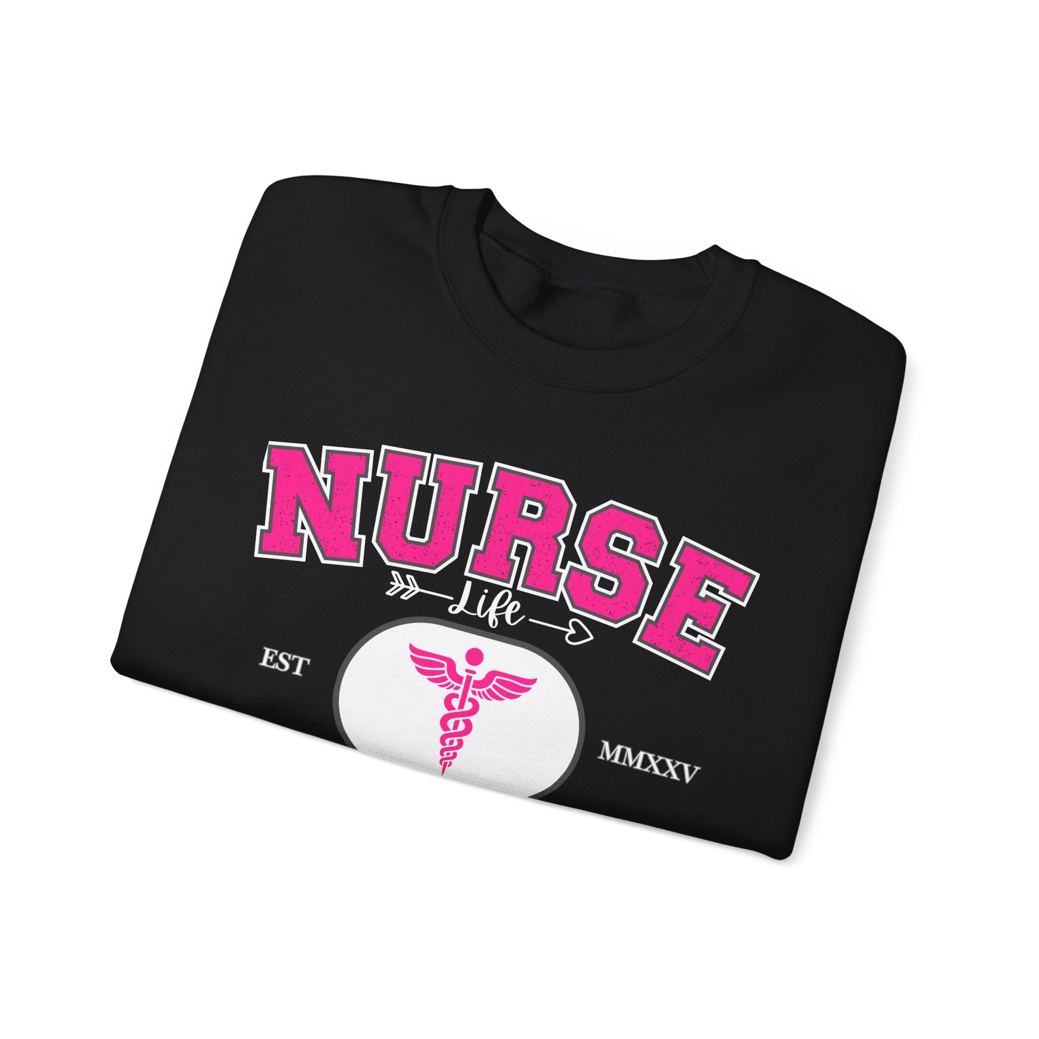 Pink Nurse Sweatshirt | Cozy Crewneck for Healthcare Heroes, Gift for Nurses, Medical Apparel, Nurse Appreciation Week, Graduation Gift