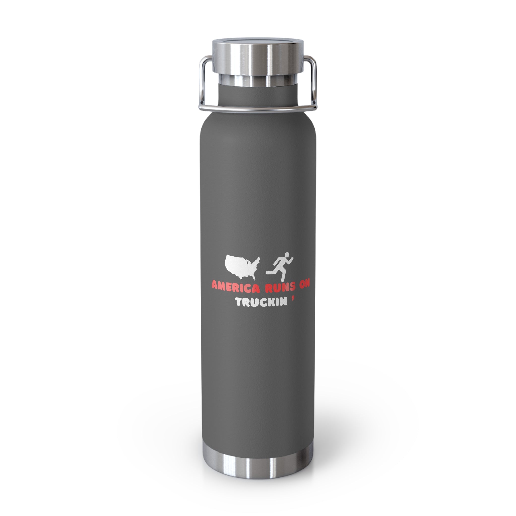 America Run On Truckin' Water Bottle | 22oz Insulated Stainless