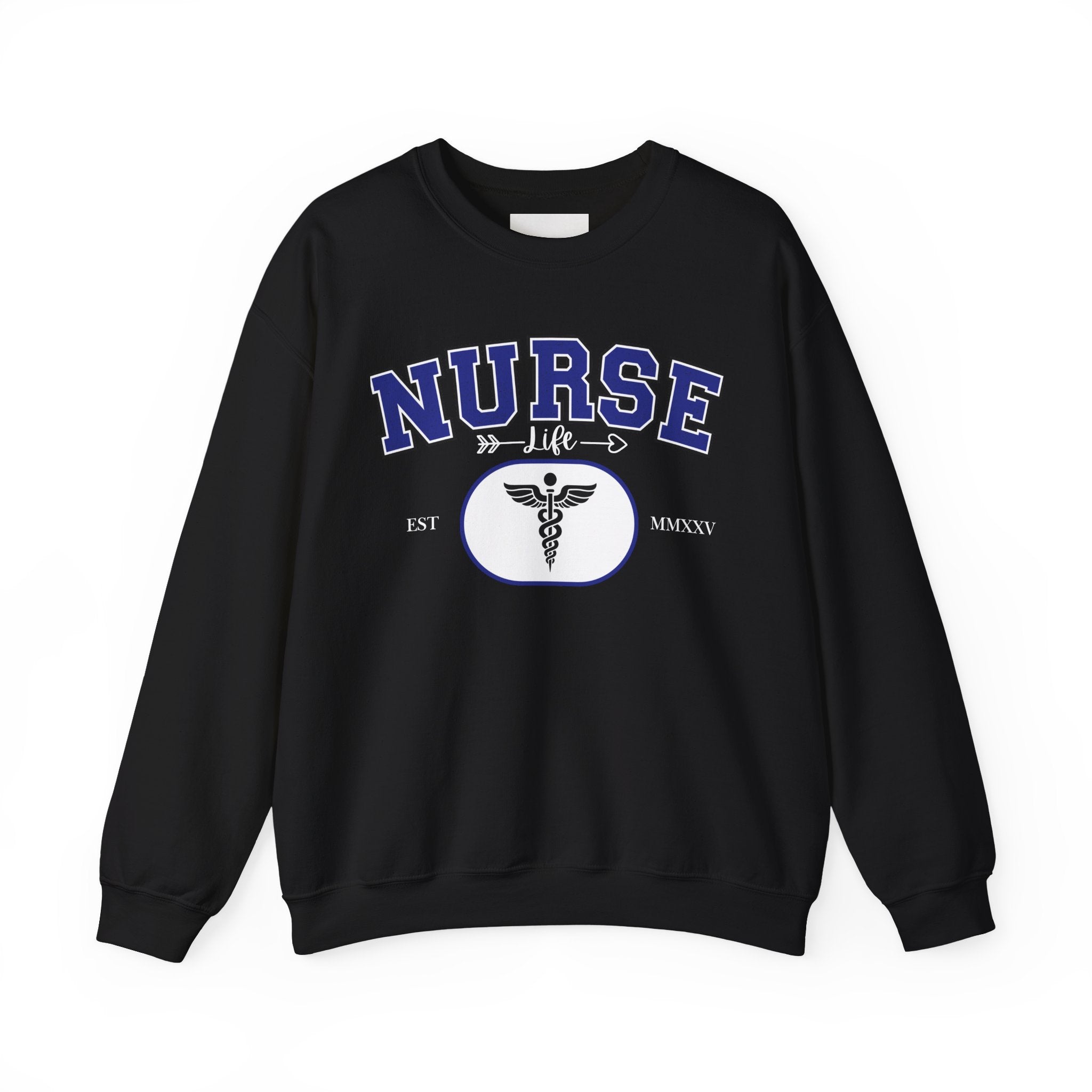 Nurse Life Crewneck Sweatshirt, Comfortable Gift for Nurses, Medical Apparel, Nursing Graduation Gift, Cozy Casual Wear