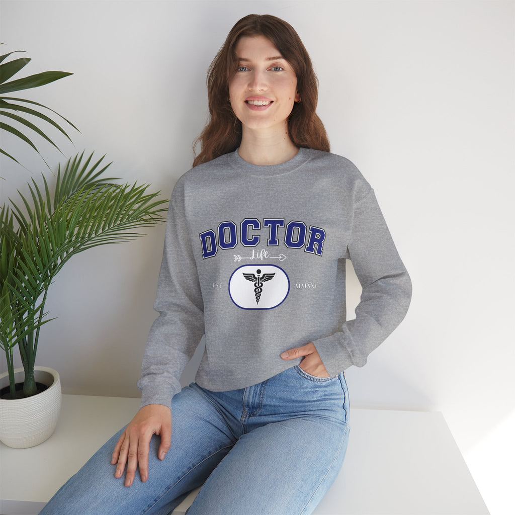 Doctor Graphic Crewneck Sweatshirt | Cozy Gift for Healthcare Workers, Nurse Appreciation, Medical Student Hoodie, Everyday Comfort Wear
