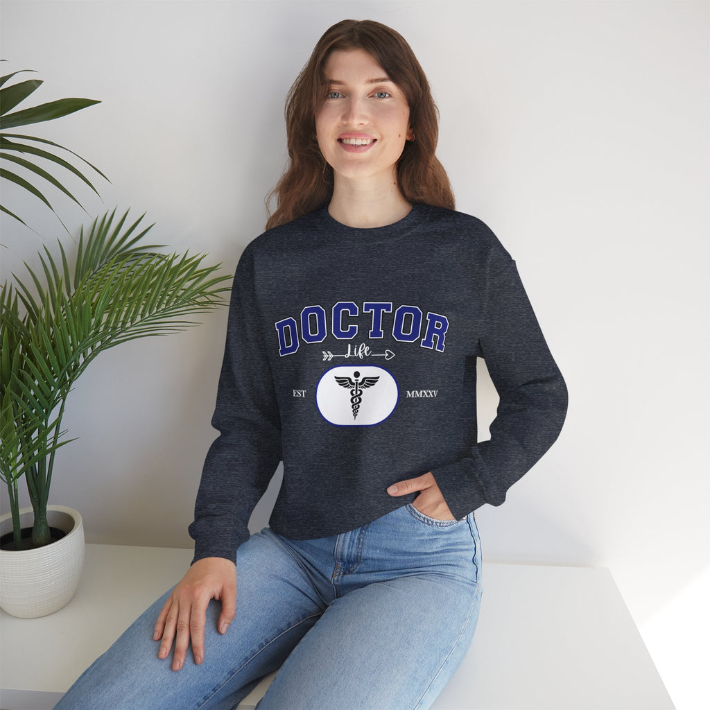 Doctor Graphic Crewneck Sweatshirt | Cozy Gift for Healthcare Workers, Nurse Appreciation, Medical Student Hoodie, Everyday Comfort Wear