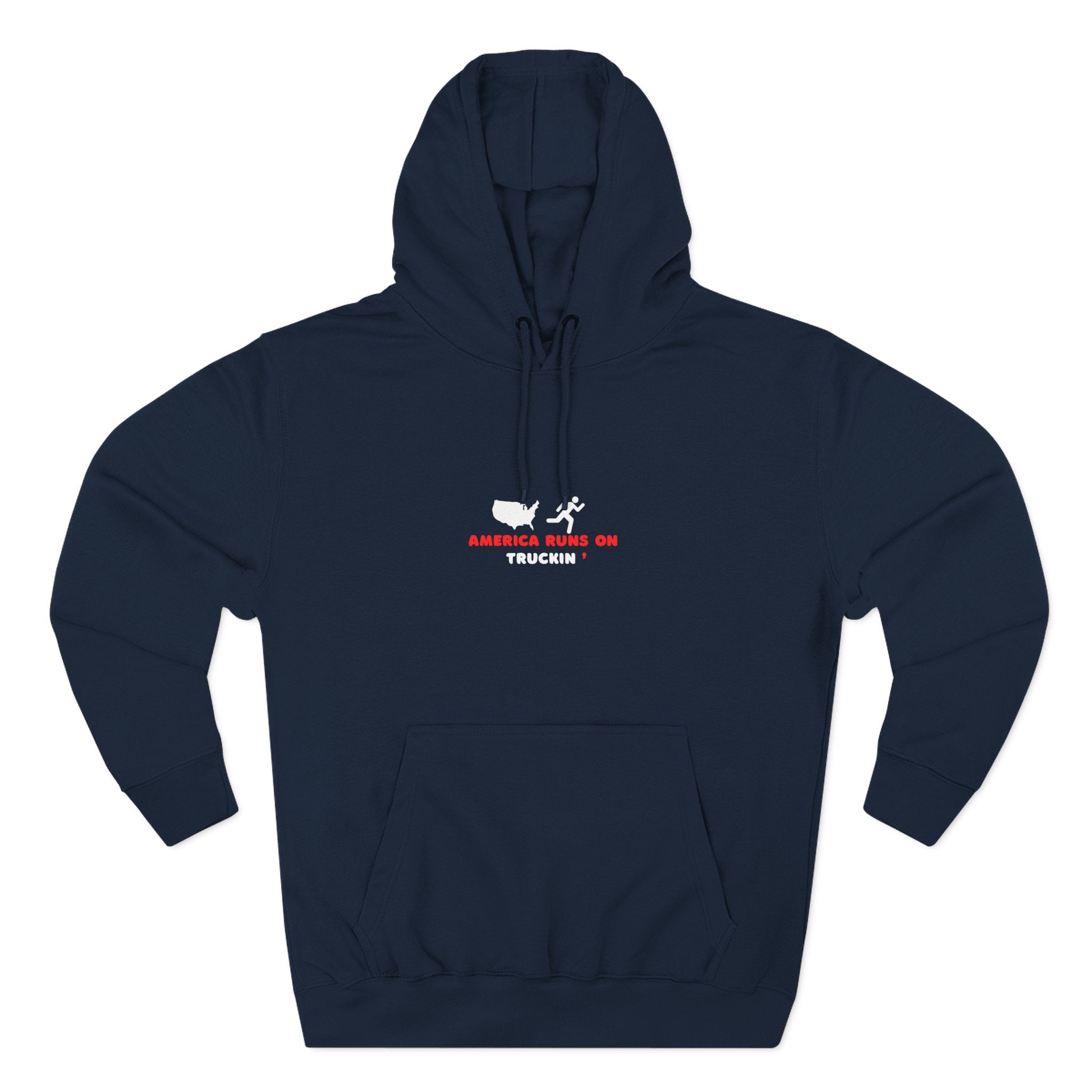 America Runs On Fleece Hoodie, Cozy Hoodie, Warm Winter Apparel, Gift for Him, Casual Fashion, Running Motivation