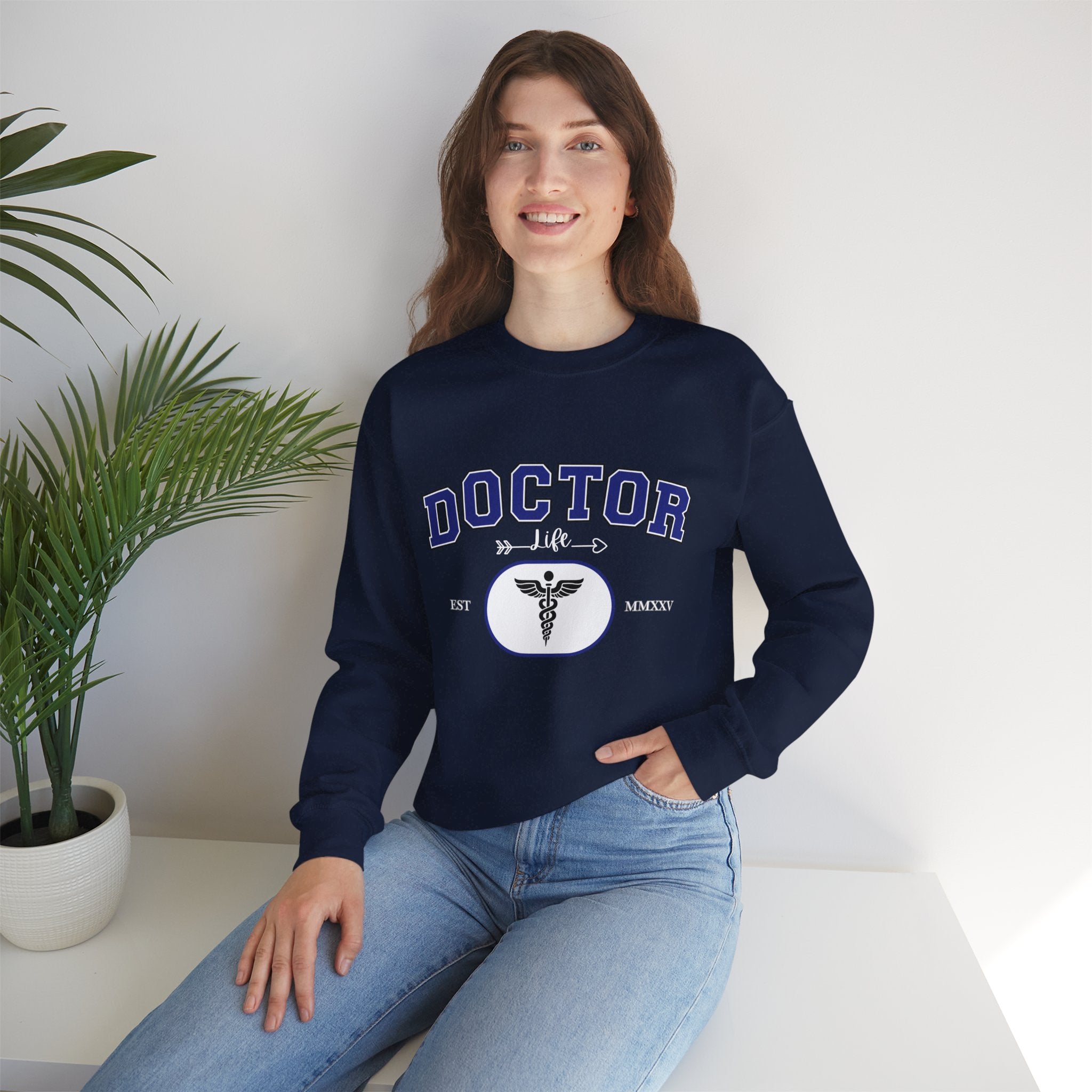 Doctor Graphic Crewneck Sweatshirt | Cozy Gift for Healthcare Workers, Nurse Appreciation, Medical Student Hoodie, Everyday Comfort Wear
