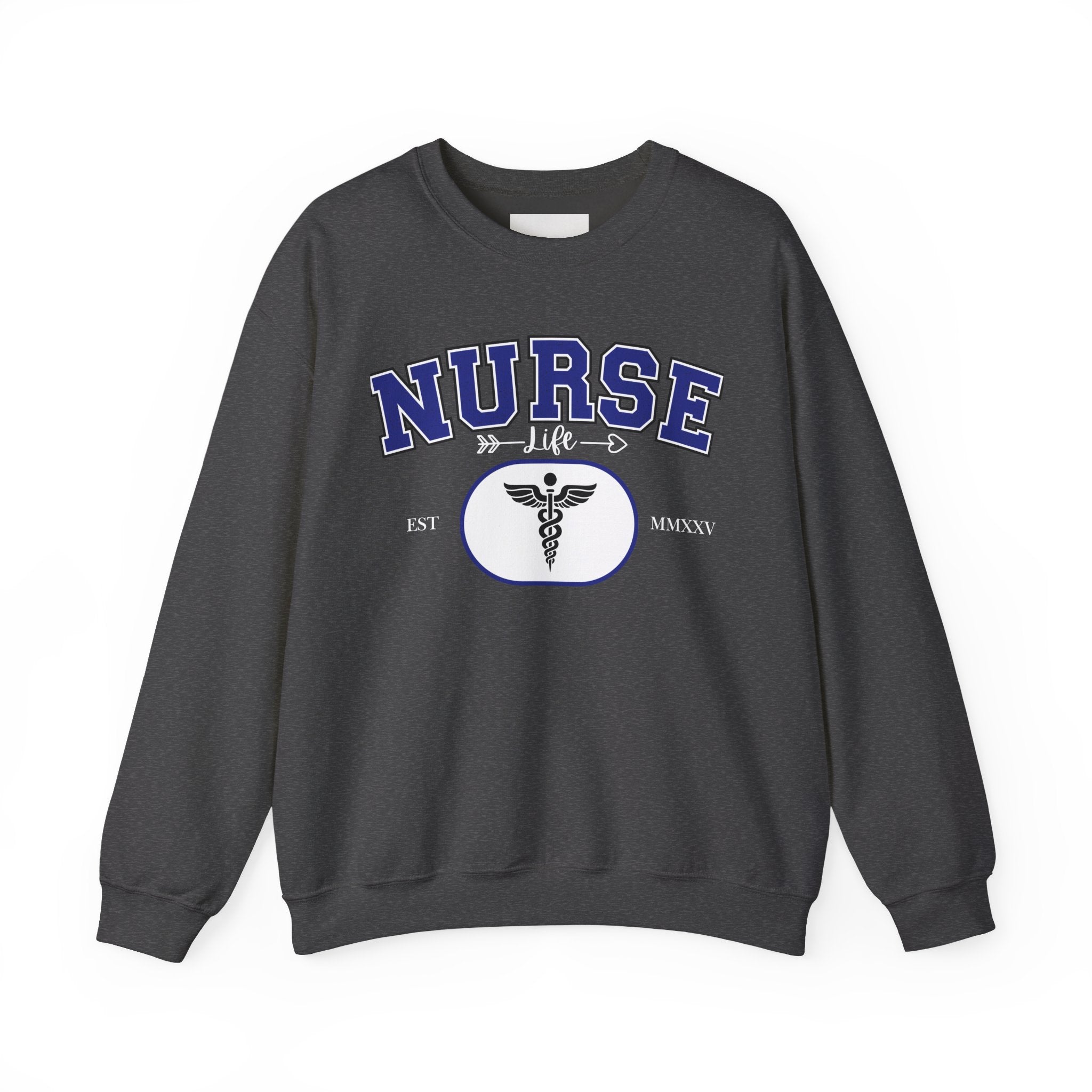 Nurse Life Crewneck Sweatshirt, Comfortable Gift for Nurses, Medical Apparel, Nursing Graduation Gift, Cozy Casual Wear