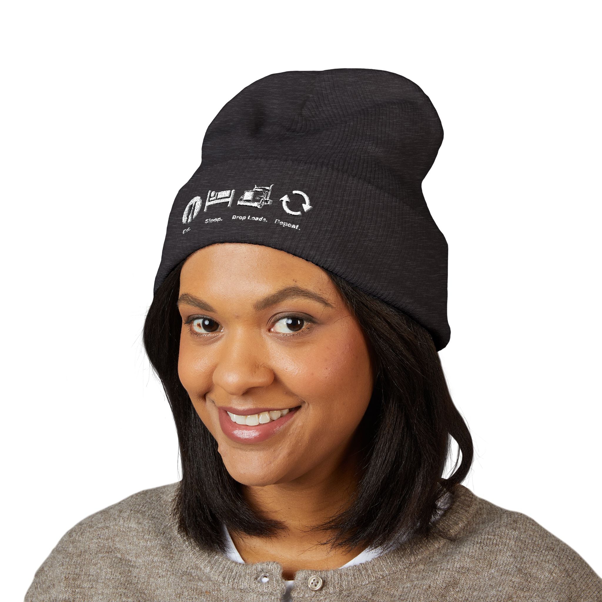 Embroidered Truck Driver Beanie
