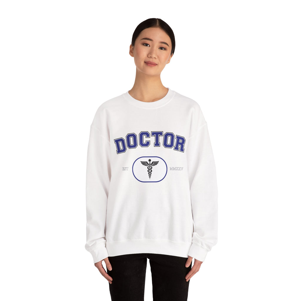 Doctor Graphic Crewneck Sweatshirt | Cozy Gift for Healthcare Workers, Nurse Appreciation, Medical Student Hoodie, Everyday Comfort Wear