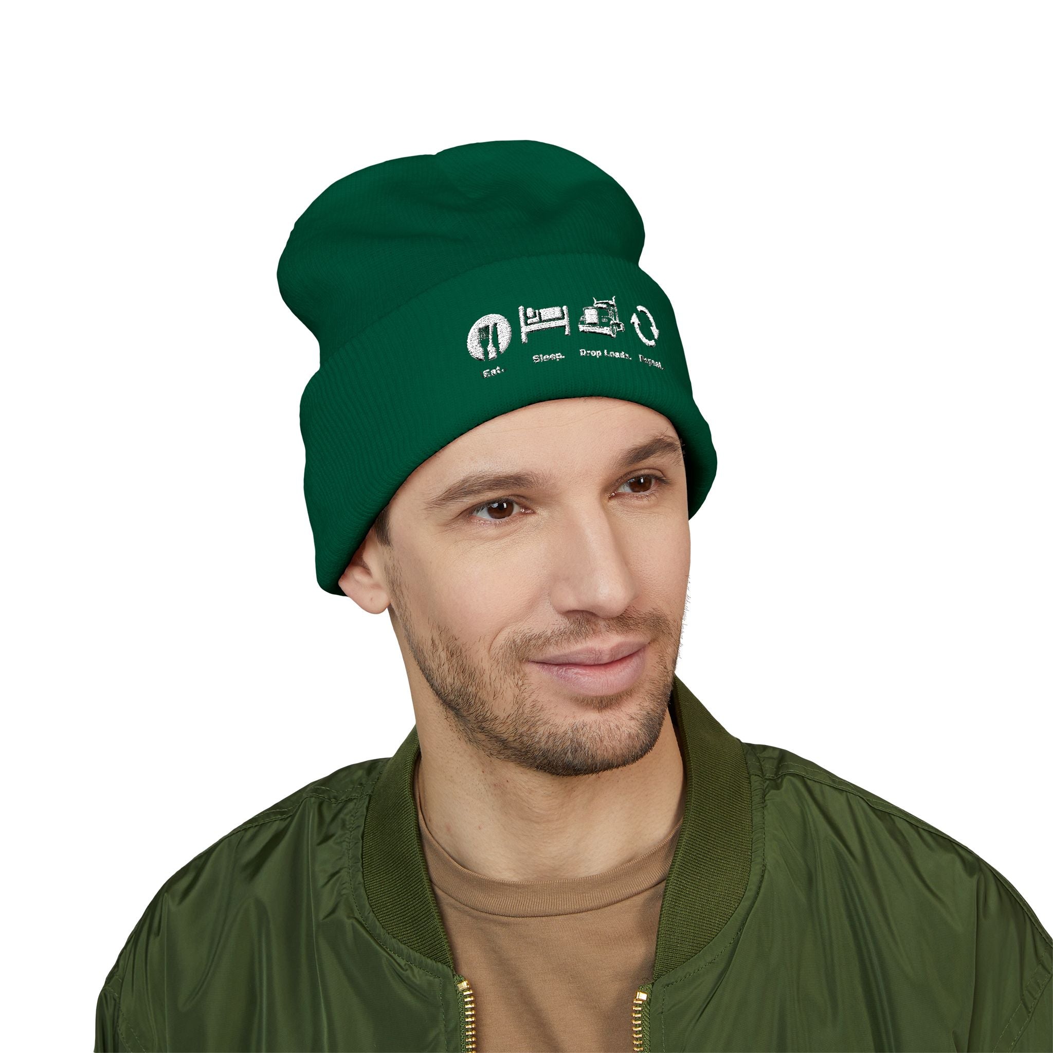 Embroidered Truck Driver Beanie