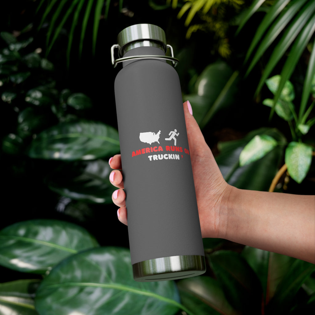 America Run On Truckin' Water Bottle | 22oz Insulated Stainless